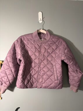GAP kids Quilted Bomber Jacket in Amethyst